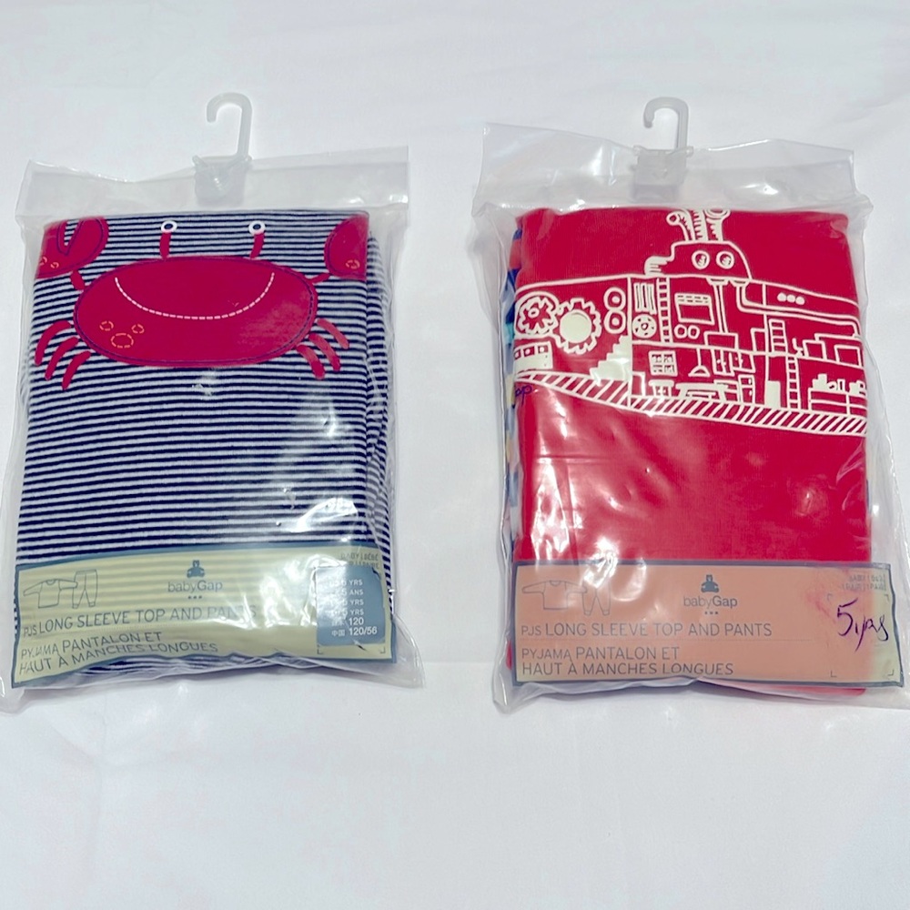 Baby Gap PJs Long-sleeve Top and Pants Set 100% Cotton (NWT) Pack of Two